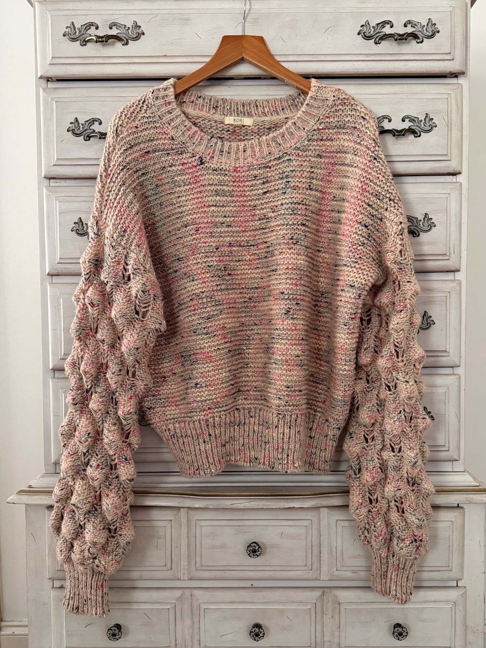 Vici Confetti Oversized Pom Pom Sweater
